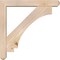Ekena Millwork Imperial Craftsman Smooth Bracket w/ Offset Brace, Douglas Fir, 5 1/2"W x 34"D x 34"H BKT0604X34X34IMP04SDF - alternate 4